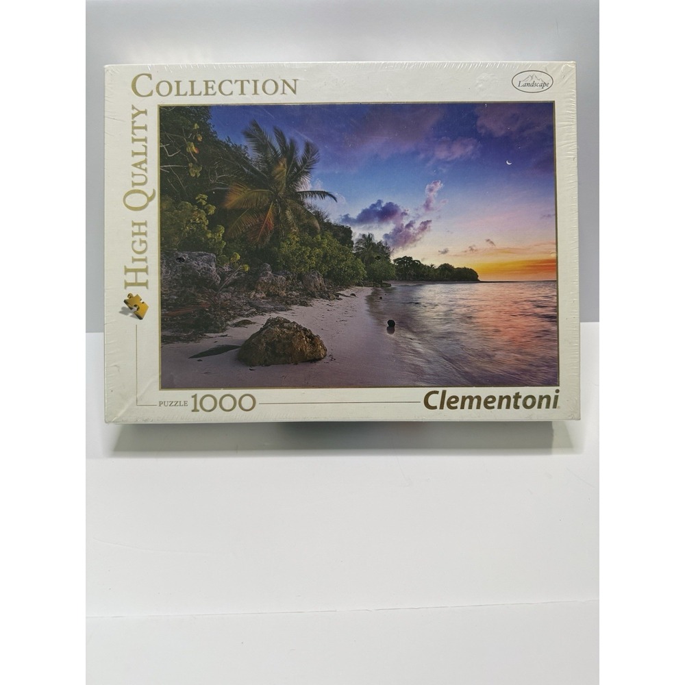 Clementoni High Quality Collection 1000 Piece Puzzle Tropical Beach Sunset Seale